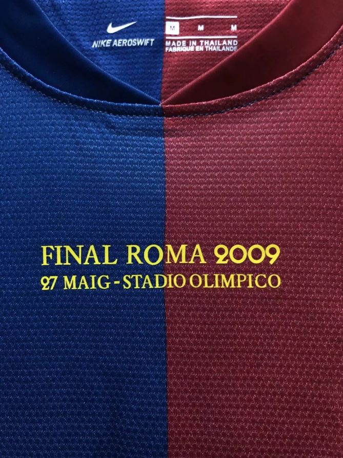 FC Barcelona 2008/09 Retro Home Shirt – Messi #10 | UCL Final Edition