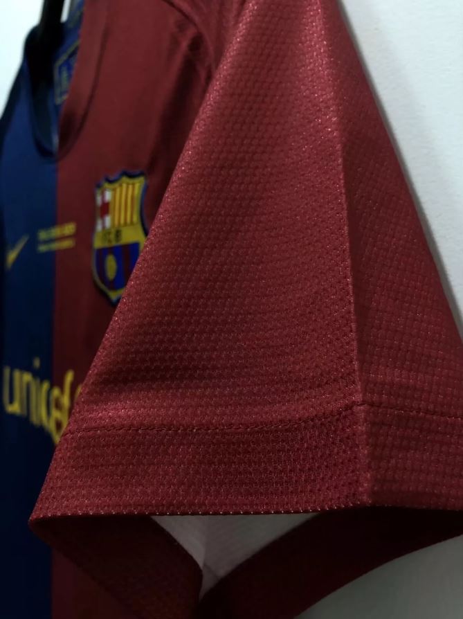FC Barcelona 2008/09 Retro Home Shirt – Messi #10 | UCL Final Edition